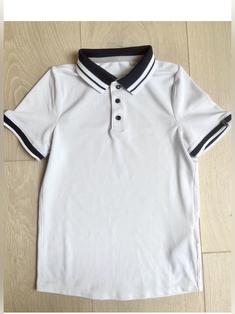 KJUS White Stefan Performance Polo Shirt Boys SPF 30+ (Size 116 / US 4-6)